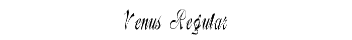 VENUS Regular font